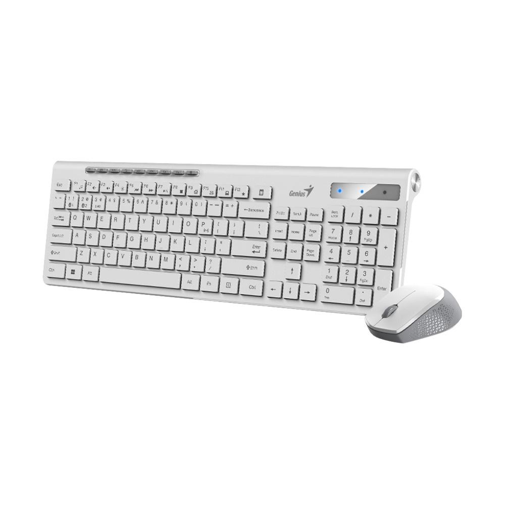 31340015401.jpg Combo Teclado + Mouse Inalámbricos Genius SlimStar 8230 Color Blanco - Imagen 1