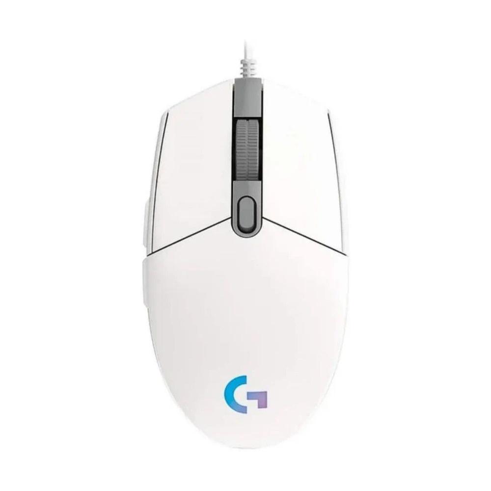 910-005791.jpg Mouse Alámbrico Gamer Logitech G203 Color Blanco - Imagen 1