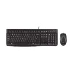Combo Teclado + Mouse Alámbricos Logitech MK120 Color Negro